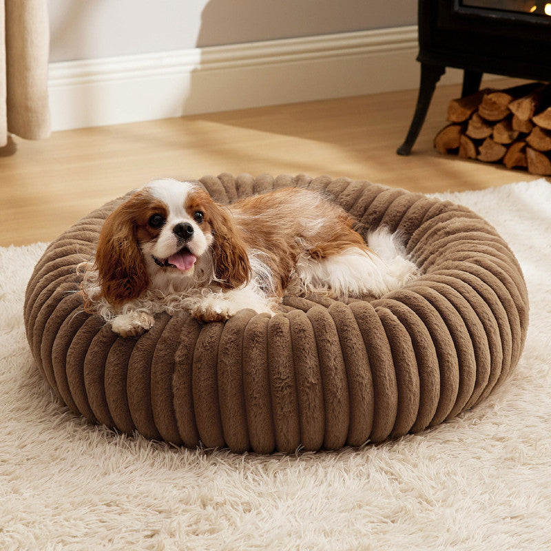 Pet High Grammage Plush Round Winter Warm Sleeping Mat