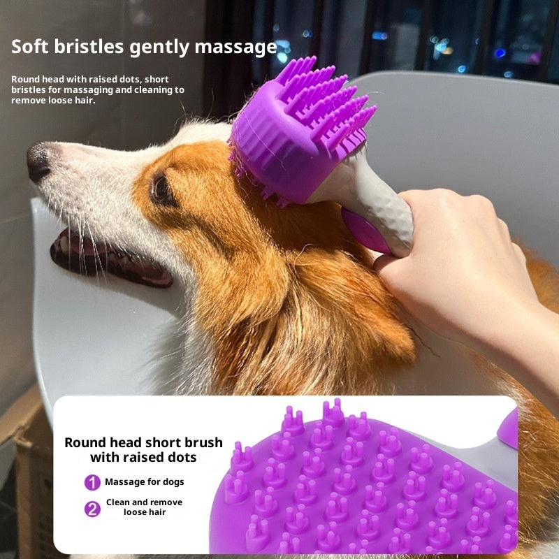 Pet Shower Brush Hair Cleaning Bath Massage Tool For Pets
