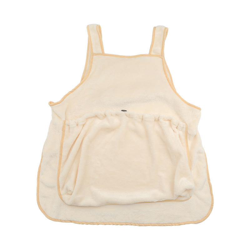 Pet Carrier Chest Apron Hanging Plush Travel Sleeping Bag