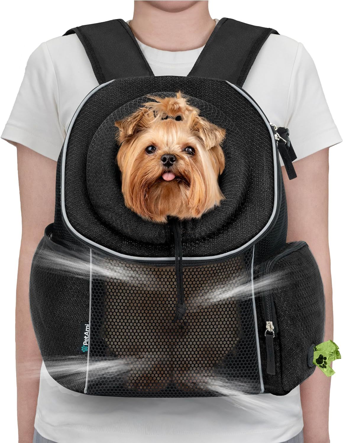 Pet Backpack Carrier Breathable Portable Travel Carry Bag