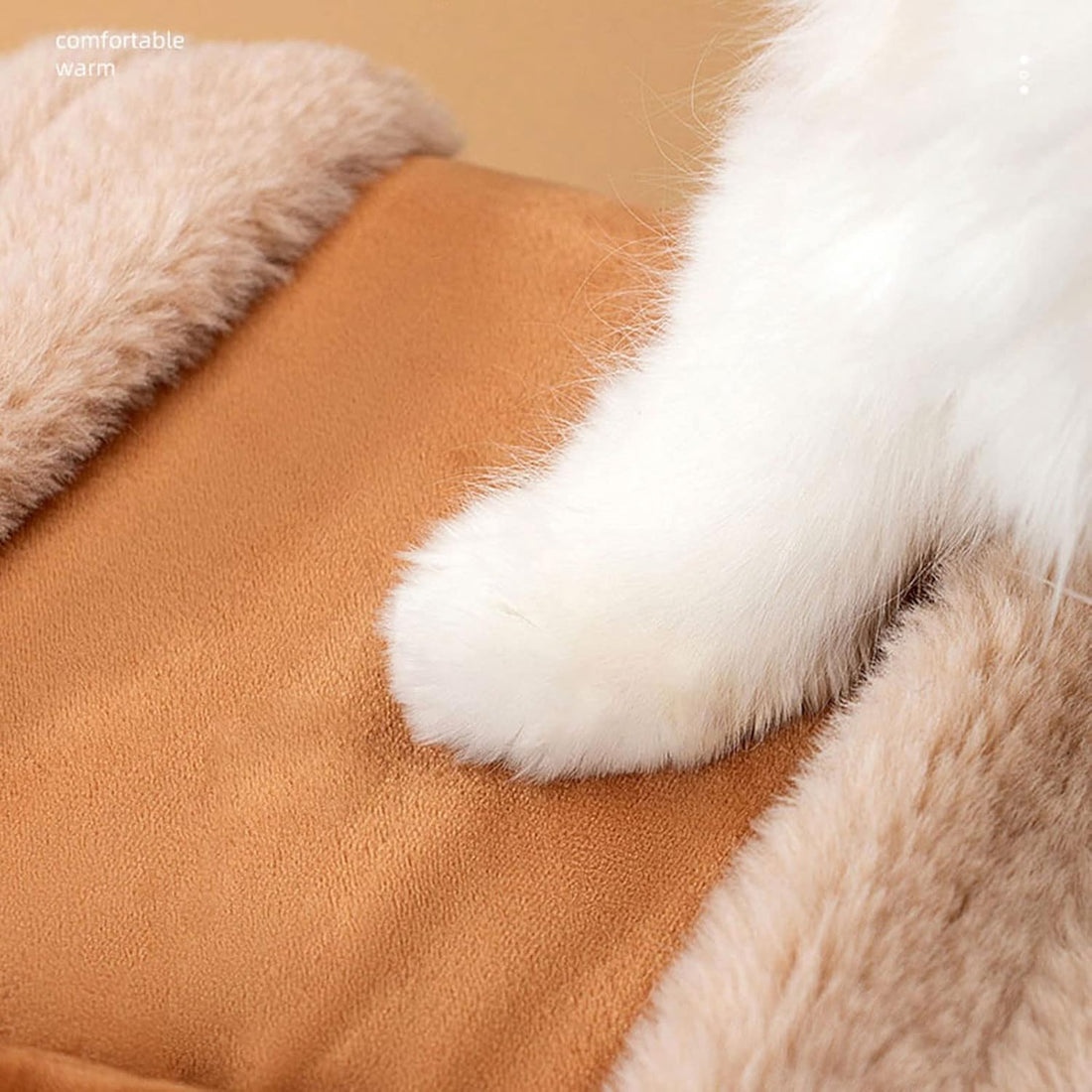 Pet Carrier Backpack Travel Bag Plush Winter Outdoor Hand Warmer