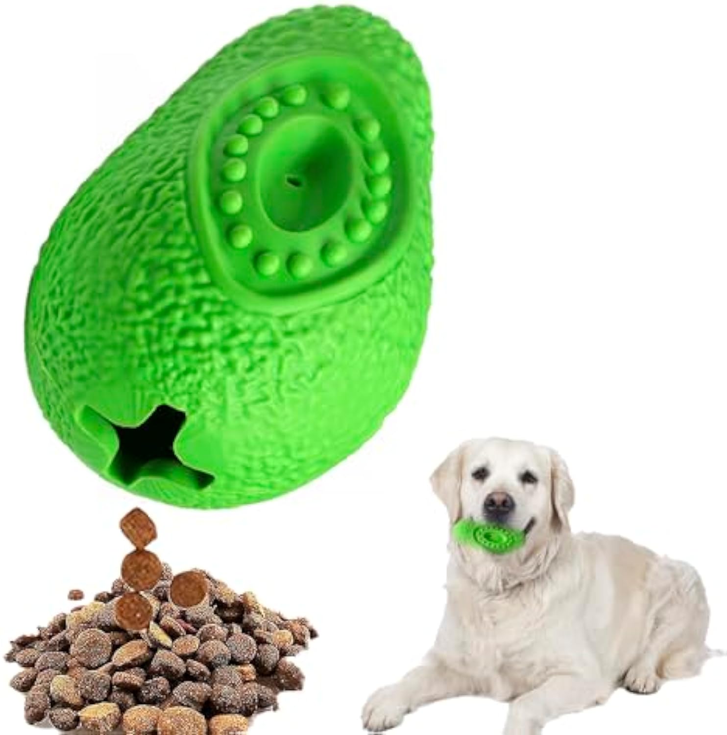 Pet Indestructible Chew Toy Safe Rubber Teething Toy
