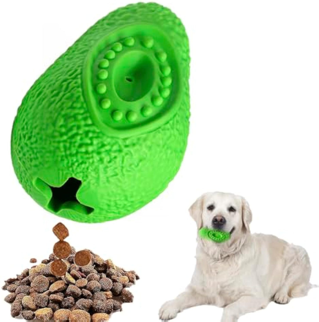 Pet Indestructible Chew Toy Safe Rubber Teething Toy