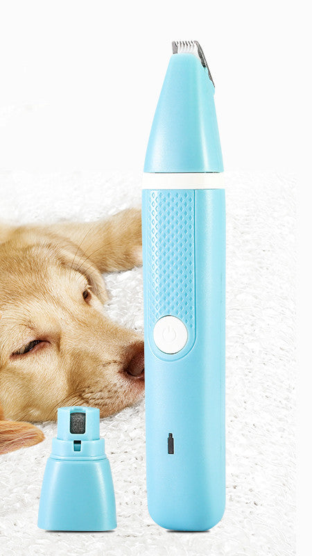 Pet Dual Purpose Nail Polisher And Hair Trimmer