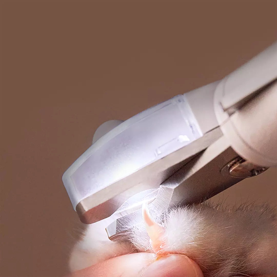 Pet Professional Nail Clipper Scissors LED Trimmer Tool