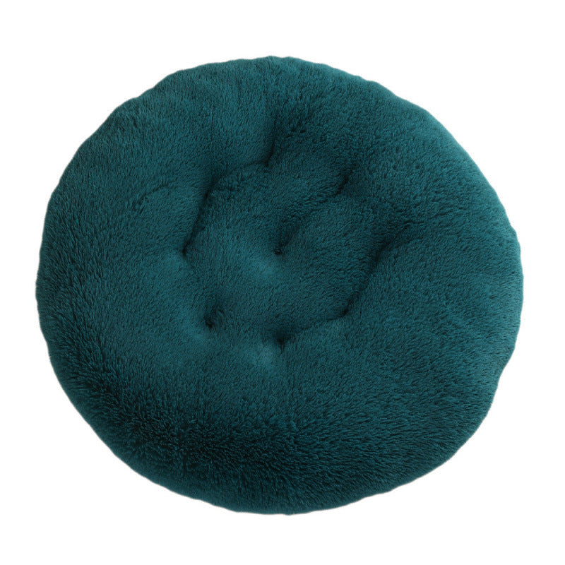 Pet Round Plush Warm Sleeping Mat Bed