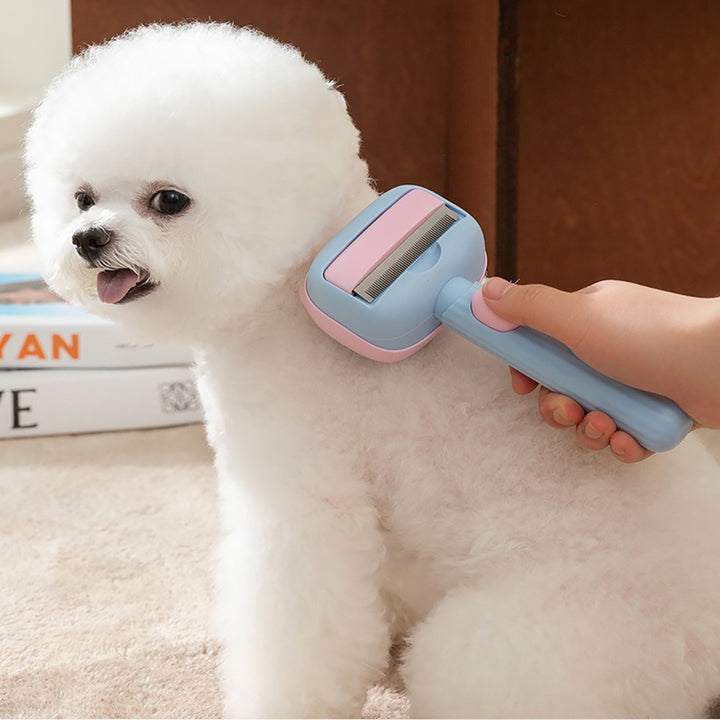 Pet Deshedding And Dematting Grooming Brush For Shedding Control