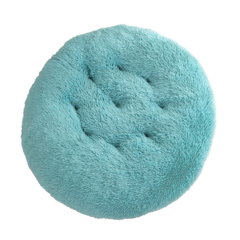 Pet Round Plush Warm Sleeping Mat Bed