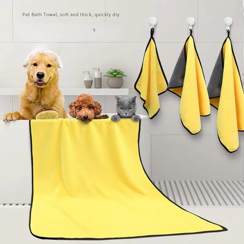 Pet Bath Towel Super Absorbent Quick Drying Microfiber For Pets