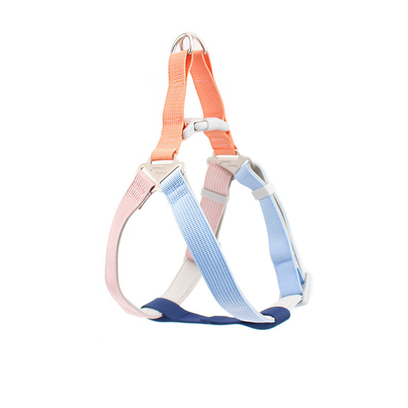 Pet Colorful Outdoor Chest Back Handheld Walking Leash