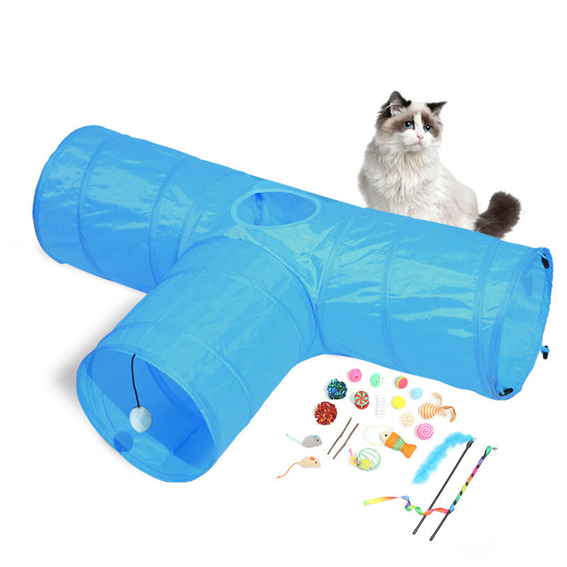 Pet Foldable Tunnel Climbing Path Educational Toy