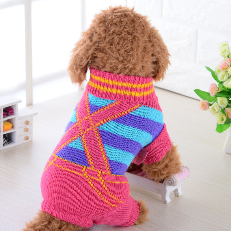 Pet Sweater Warm Soft Knit Apparel