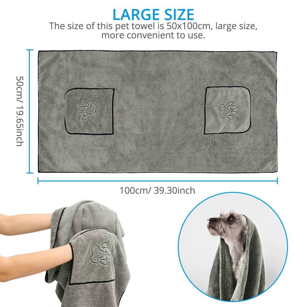 Pet Bathrobe Super Absorbent Large Quick Drying Towel For Pets