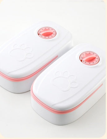 Pet Automatic Smart Food Dispenser With Timer Bowl
