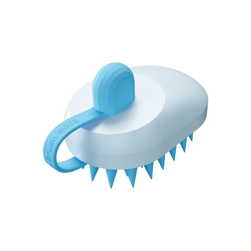 Pet Bath Brush Soft Gel Shampoo Massager Cleaning Tool For Pets