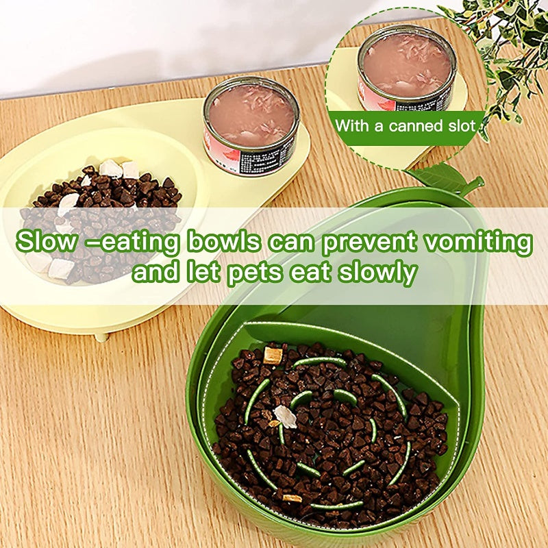Pet Automatic Water Bottle And Slow Feeding Bowl