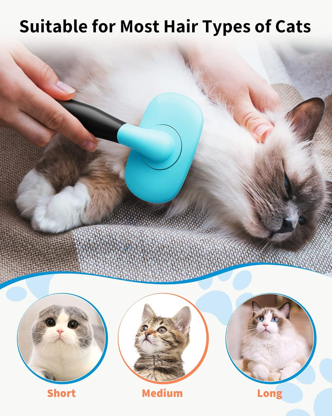 Pet Shedding Grooming Brush For Cats And Dogs