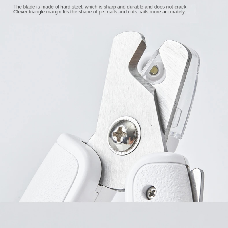 Pet Professional Nail Clipper Scissors LED Trimmer Tool