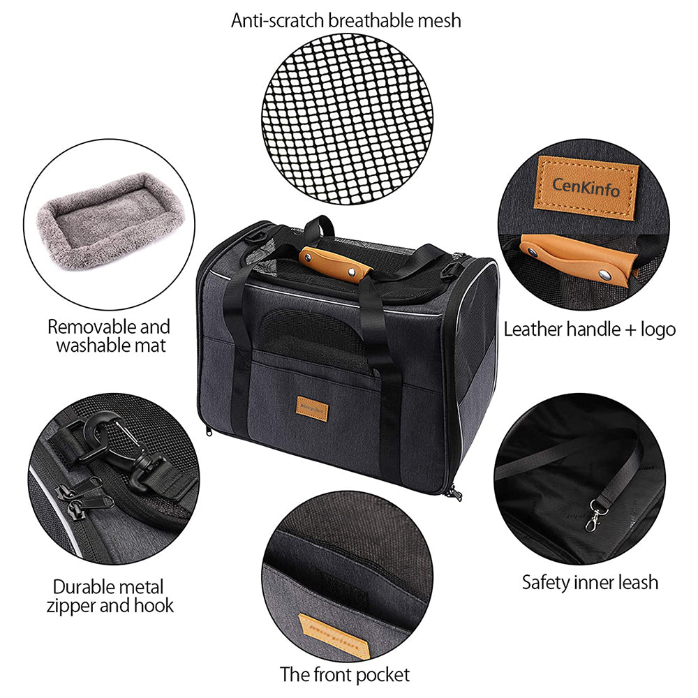 Pet Carrier Soft Foldable Portable Travel Bag
