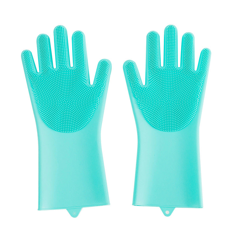 Pet Grooming Glove Silicone Massage Brush Bath Cleaning Tool For Pets