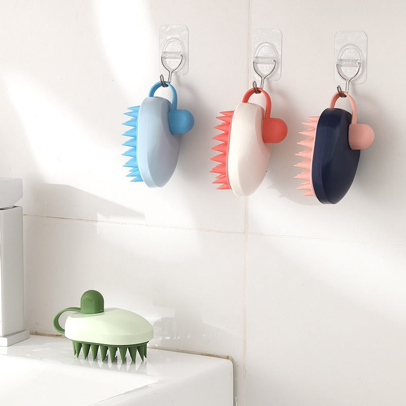 Pet Bath Brush Soft Gel Shampoo Massager Cleaning Tool For Pets