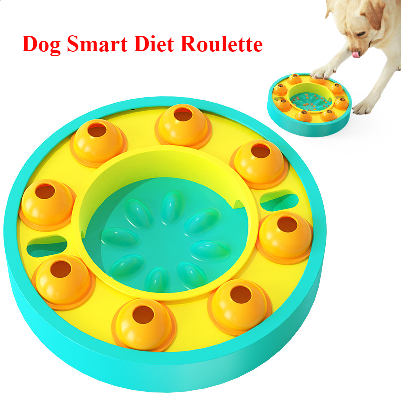 Pet Puzzle Slow Feeder Treat Dispenser IQ Training Toy