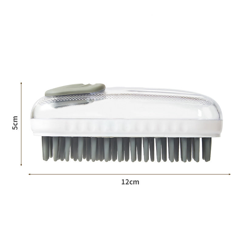 Pet Bath Brush Silicone Massage Cleaning Foam Brush For Pets