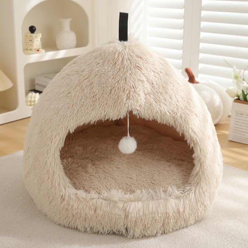 Pet Plush Warm Winter Nest Bed