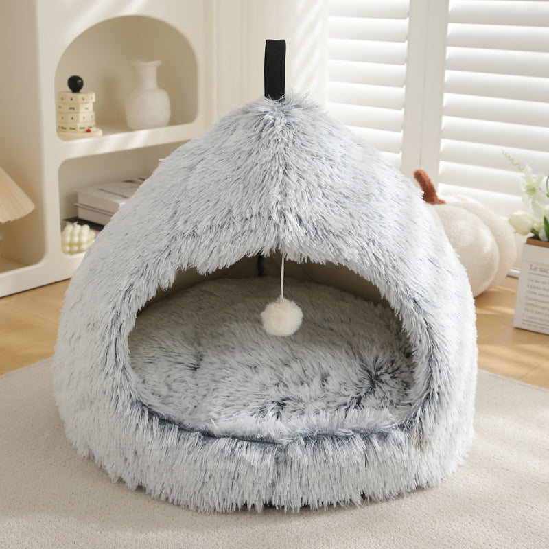 Pet Plush Warm Winter Nest Bed