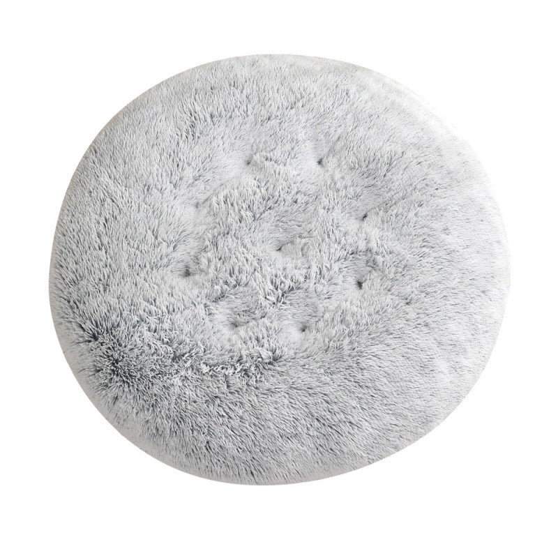 Pet Round Plush Warm Sleeping Mat Bed