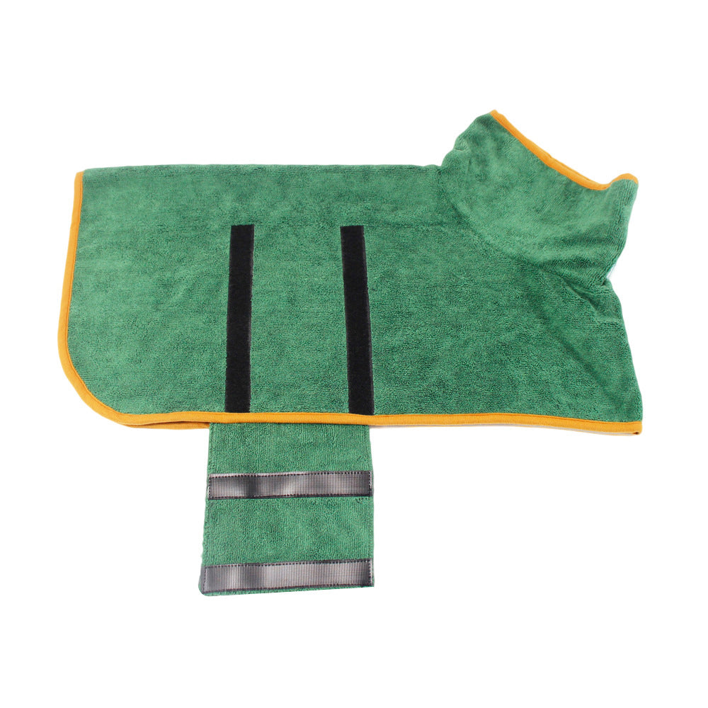 Pet Bathrobe Microfiber Absorbent Fast Drying Grooming Towel For Pets