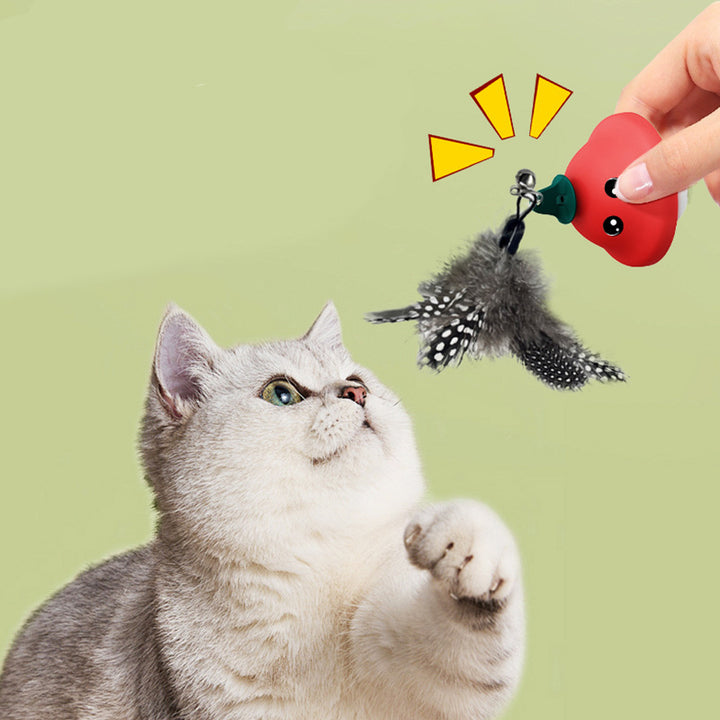 Pet Suction Cup Wand Teaser Retractable Exercise Toy