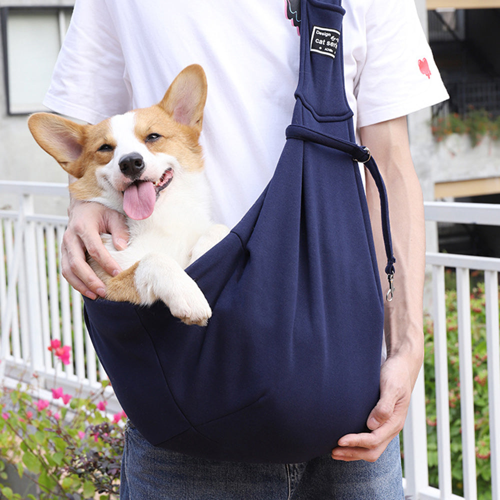 Pet Travel Shoulder Carrier Cotton Comfort Crossbody Sling Bag