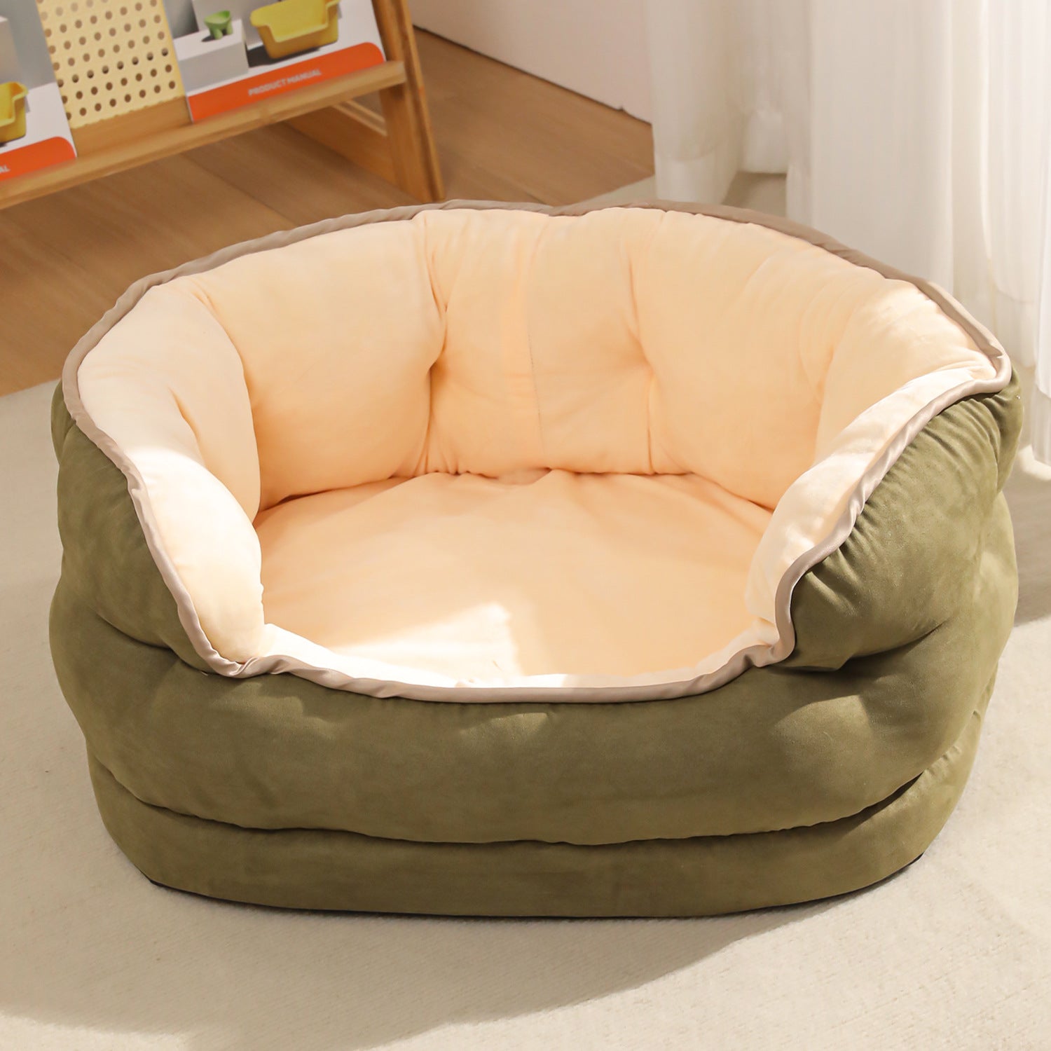 Pet Thickened Washable Plush Warm Sofa Style Bed