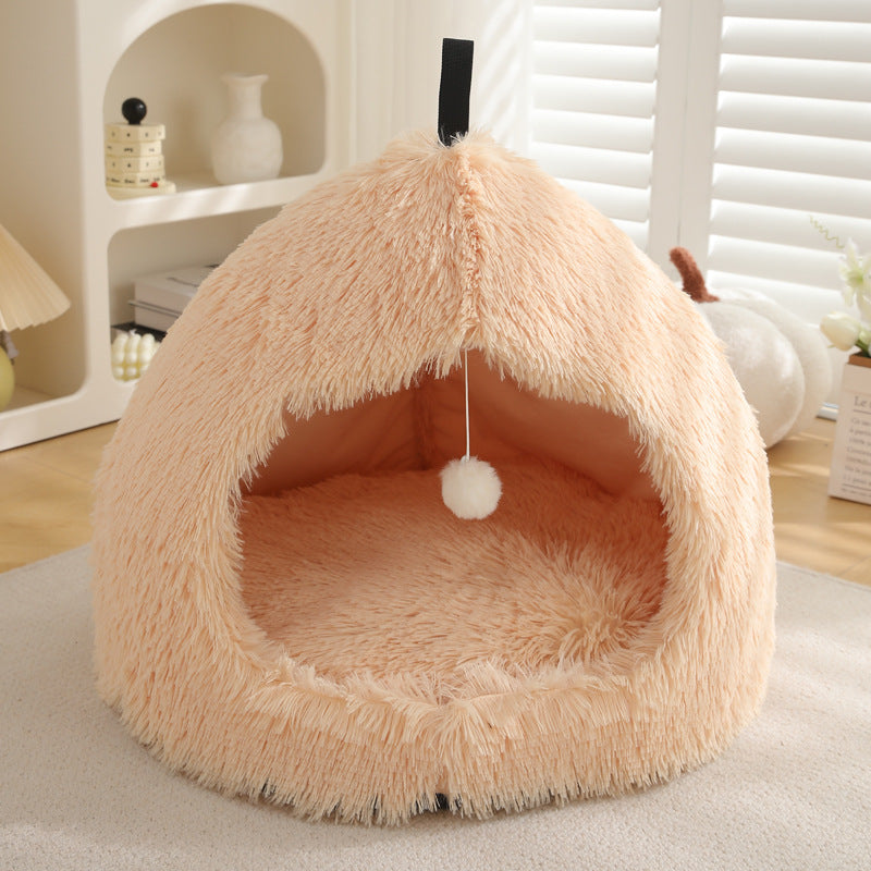 Pet Plush Warm Winter Nest Bed