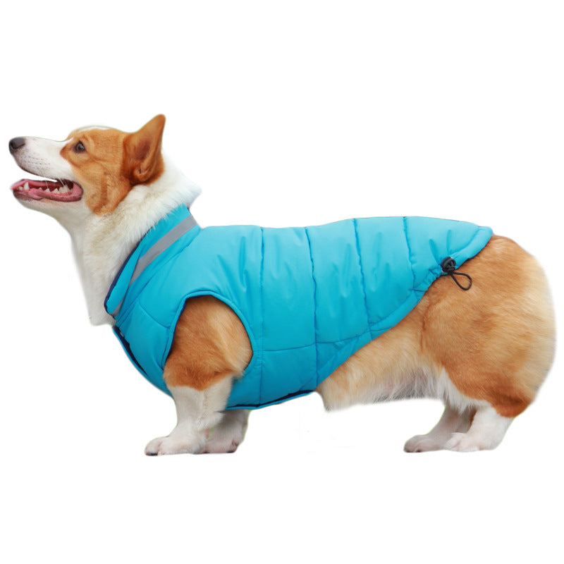 Pet Jacket Thickened Waterproof Outdoor Reflective Double Sided Coat