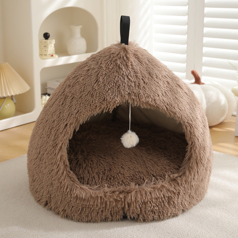 Pet Plush Warm Winter Nest Bed