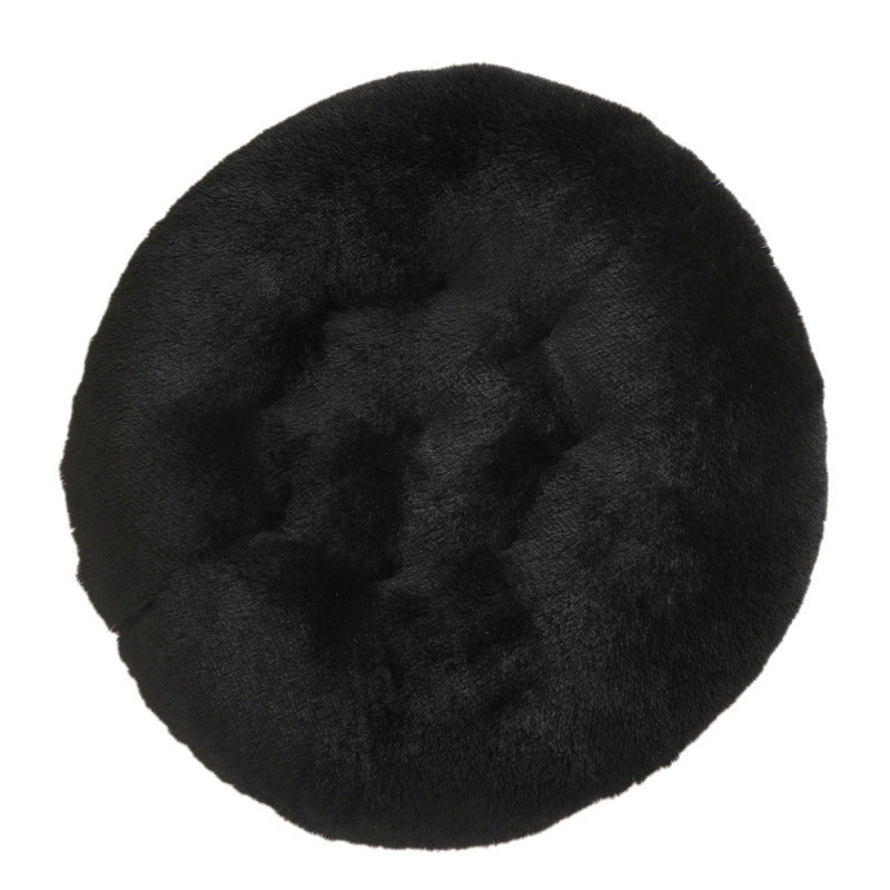 Pet Round Plush Warm Sleeping Mat Bed
