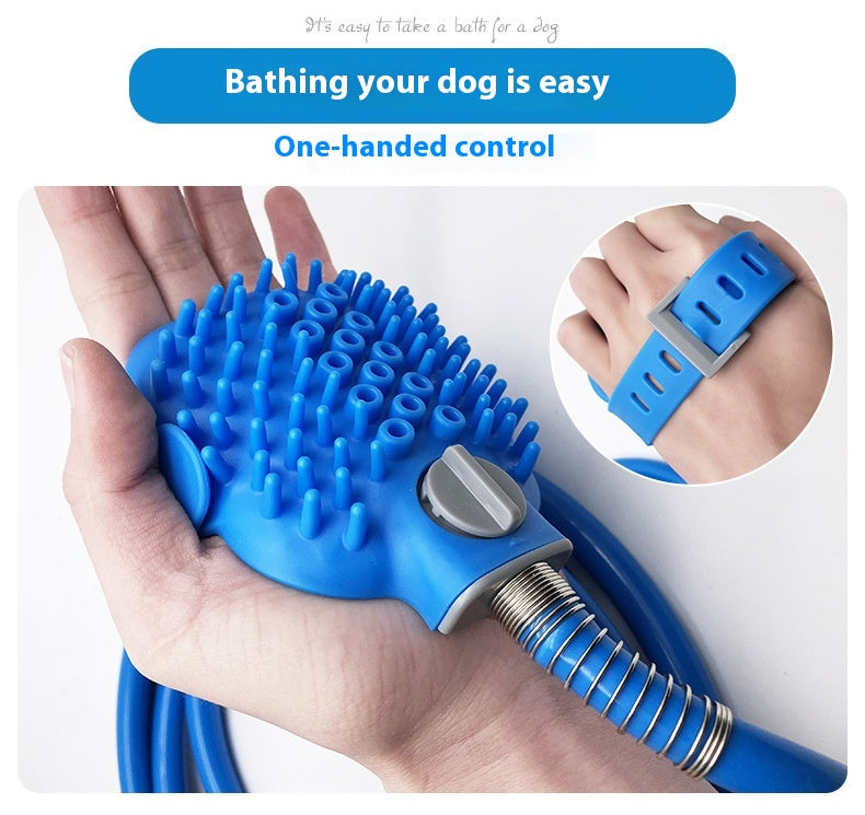 Pet Bath Gloves Silicone Massage Shower Cleaning Tool For Pets