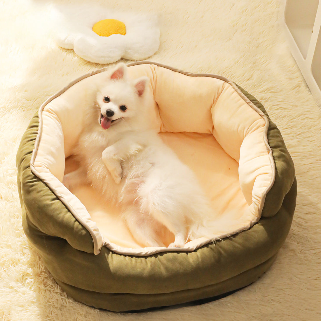 Pet Thickened Washable Plush Warm Sofa Style Bed