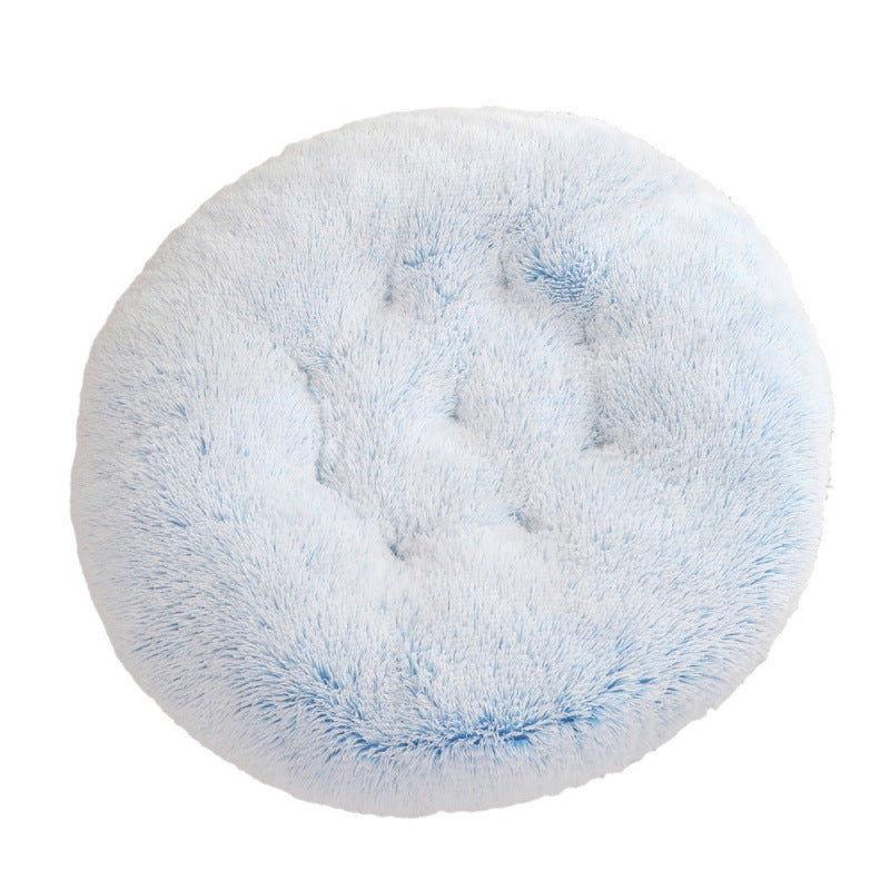 Pet Round Plush Warm Sleeping Mat Bed