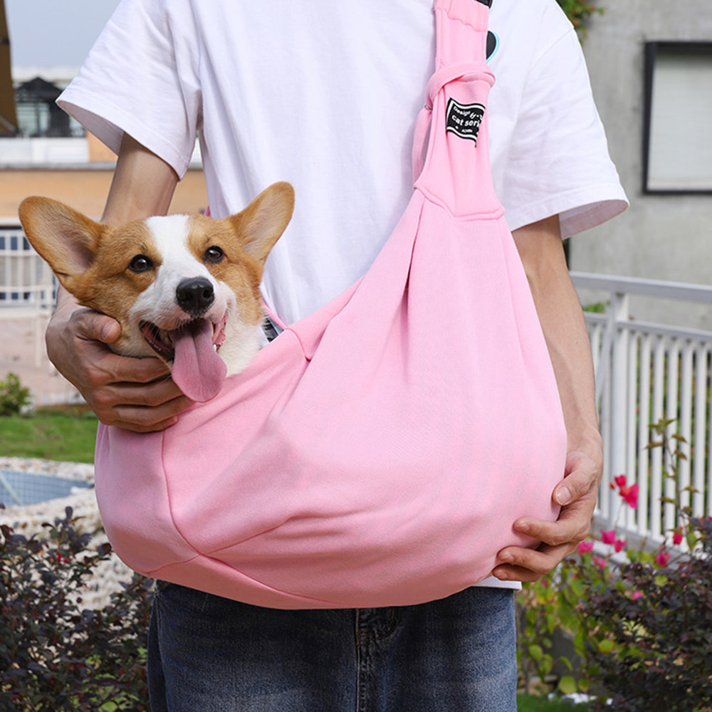 Pet Travel Shoulder Carrier Cotton Comfort Crossbody Sling Bag