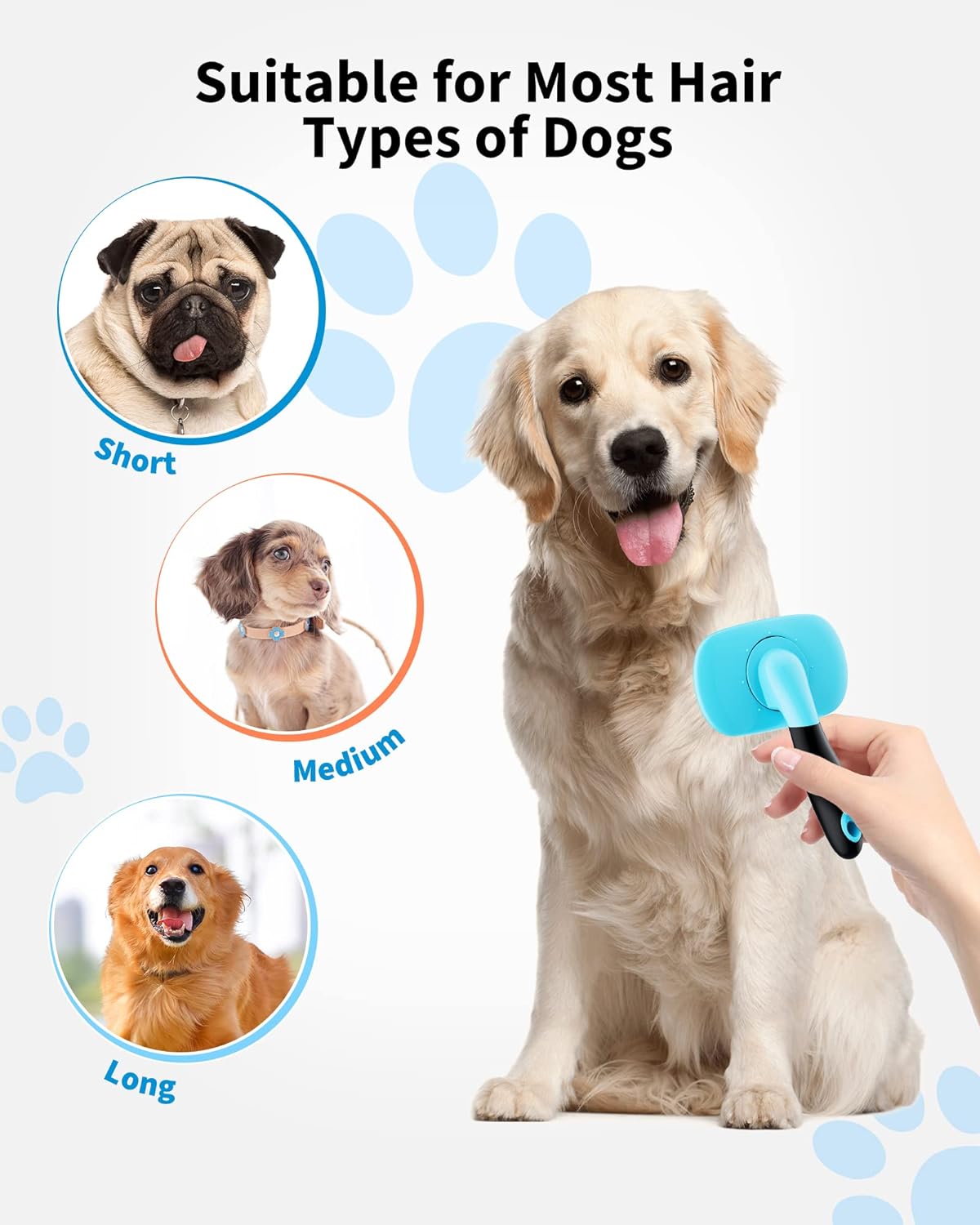 Pet Shedding Grooming Brush For Cats And Dogs