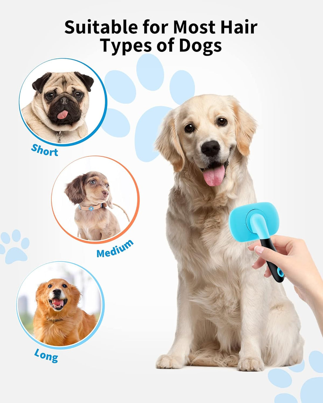 Pet Shedding Grooming Brush For Cats And Dogs
