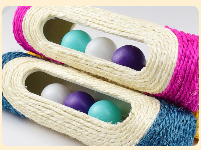 Long Sisal Drum Pet Toy Set Of Three