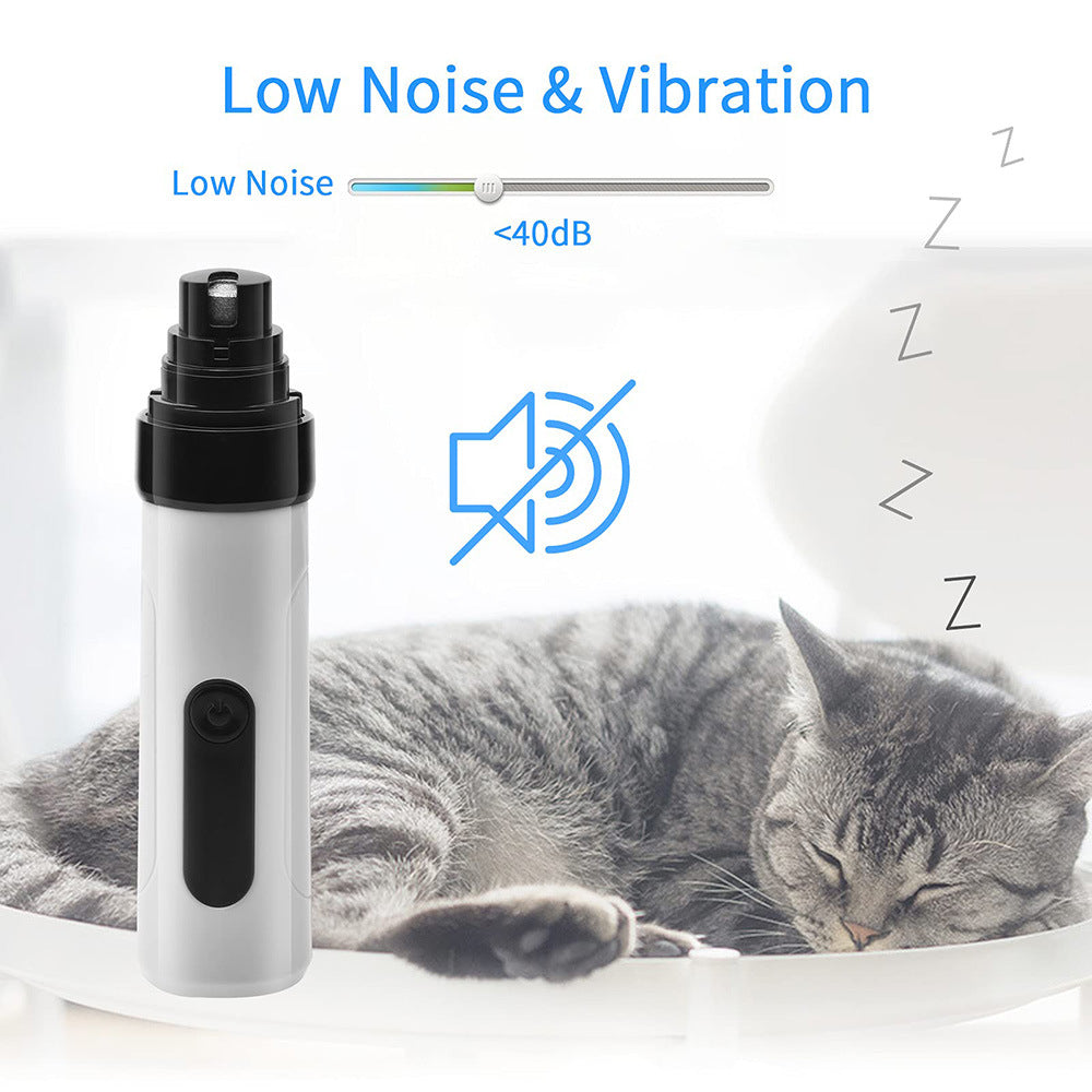 Pet Electric Nail Grinder And Grooming Trimmer Rechargeable USB