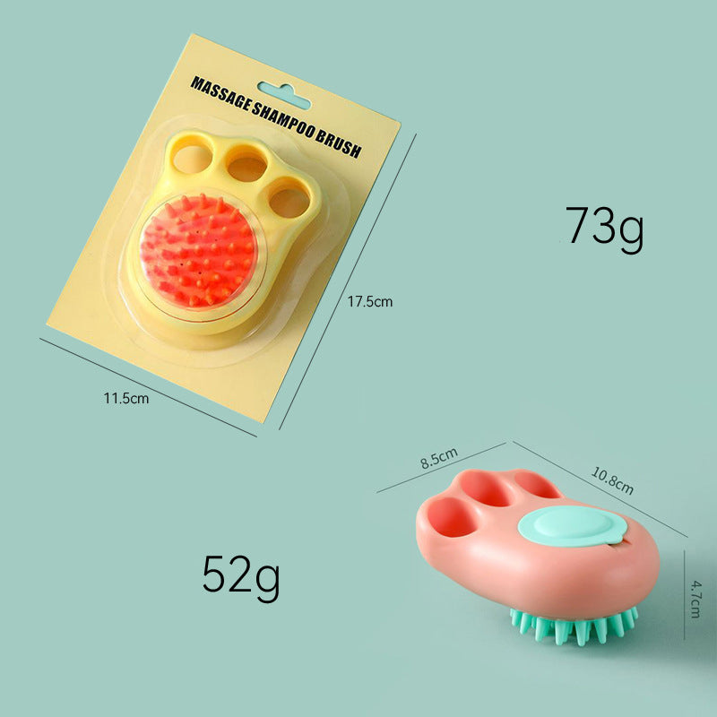 Pet Claw Bath Brush Massage Comb Grooming Tool