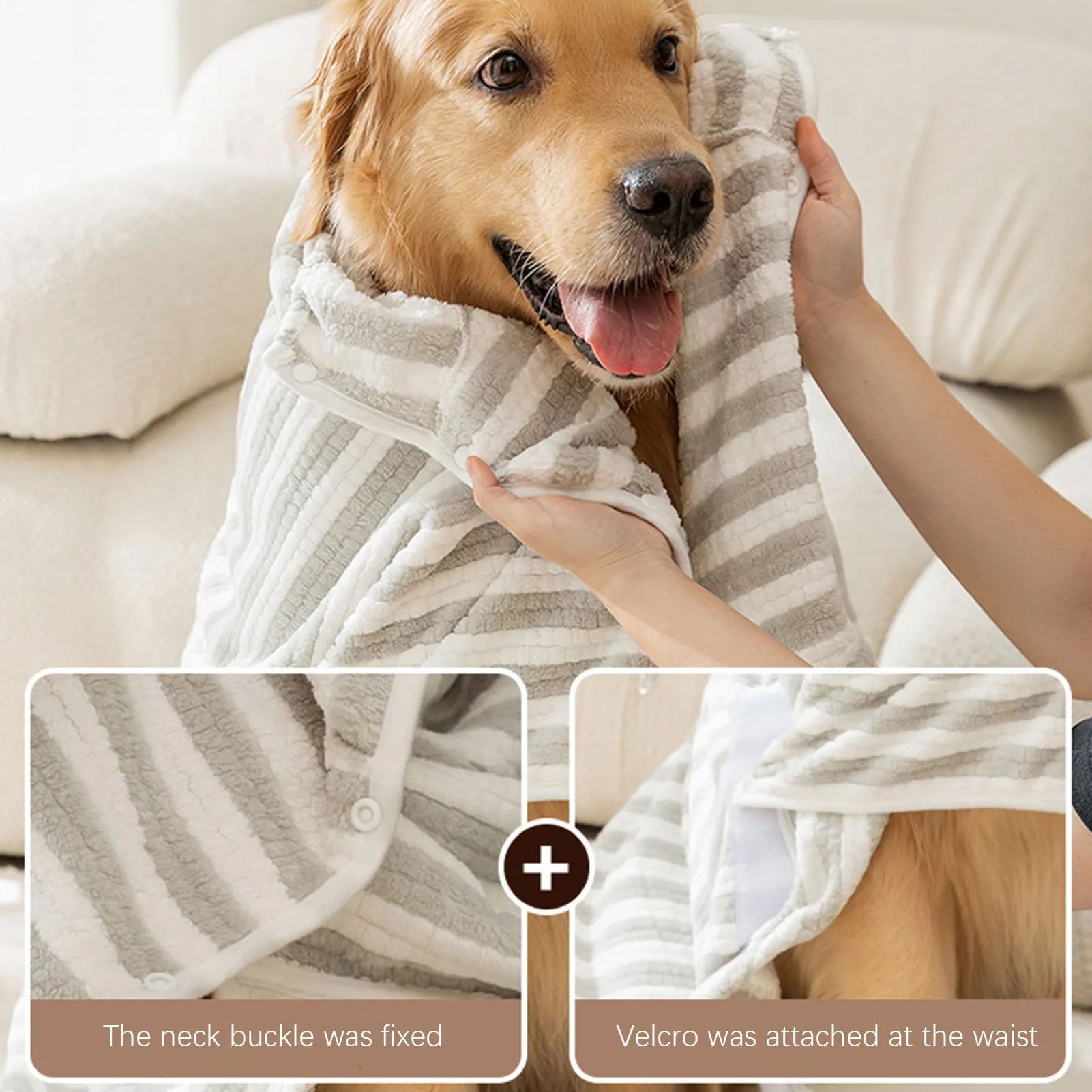 Pet Towel Ultra Absorbent Quick Drying Thick Bathrobe For Pets