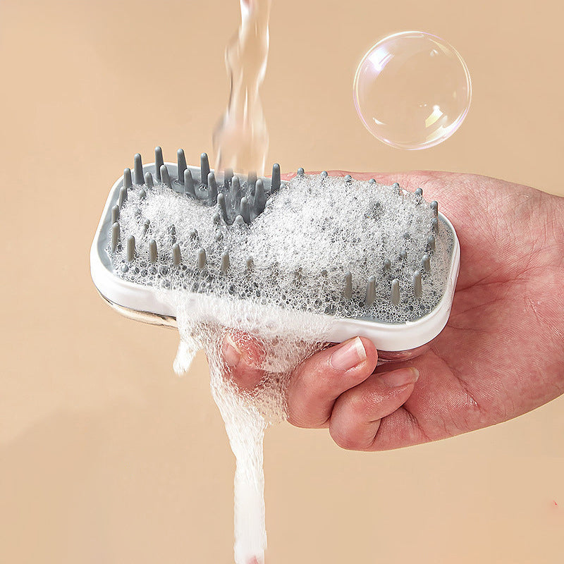 Pet Bath Brush Silicone Massage Cleaning Foam Brush For Pets