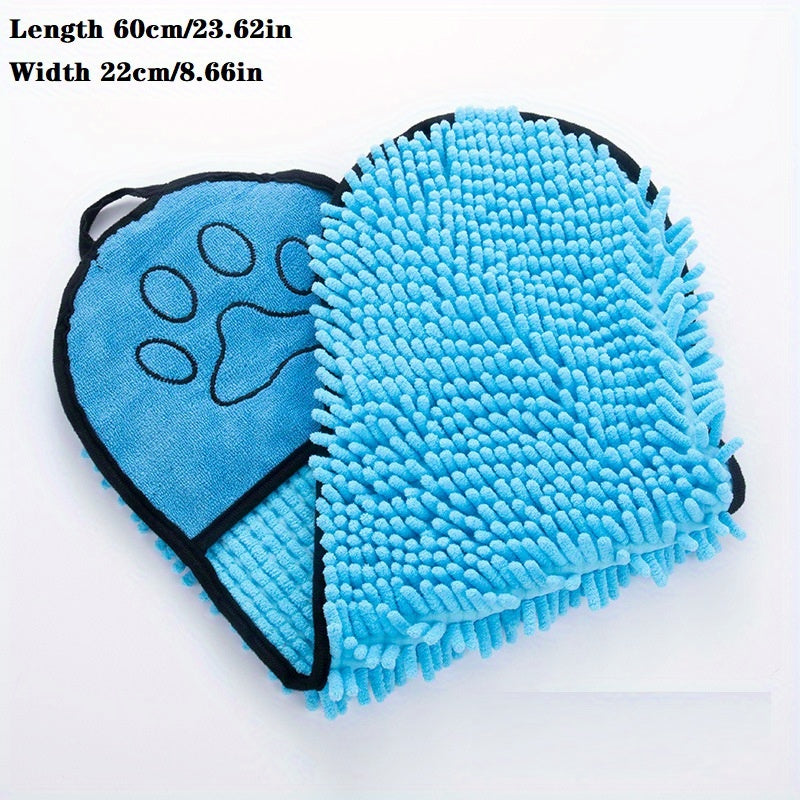 Absorbent Microfiber Pet Drying Towel Hand Pocket Quick Dry